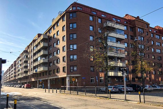 Renoveringar av trapphus på BRF Breitenfeld på Stampgatan i Göteborg utfört av Floreas Bygg & Förvaltning.